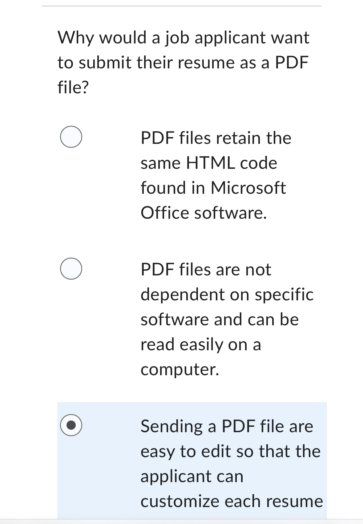 Ok kmi Why would a job applicant want to submit