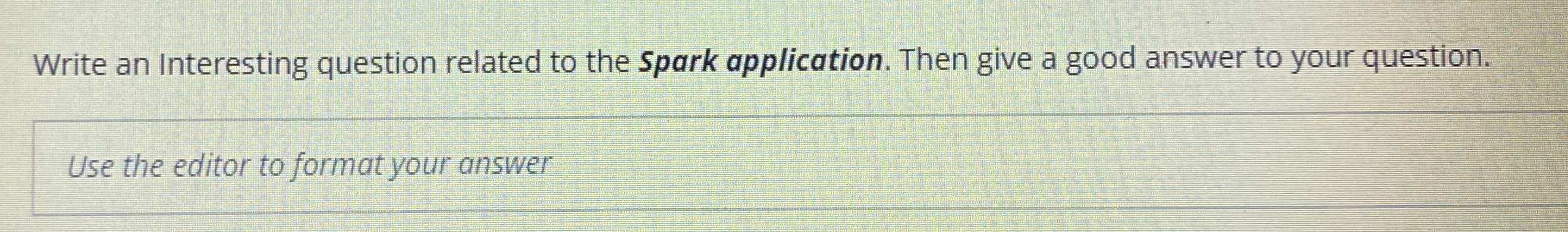 Write an Interesting question related to the