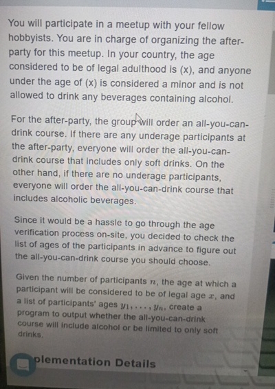 You will participate in a meetup with your fellow