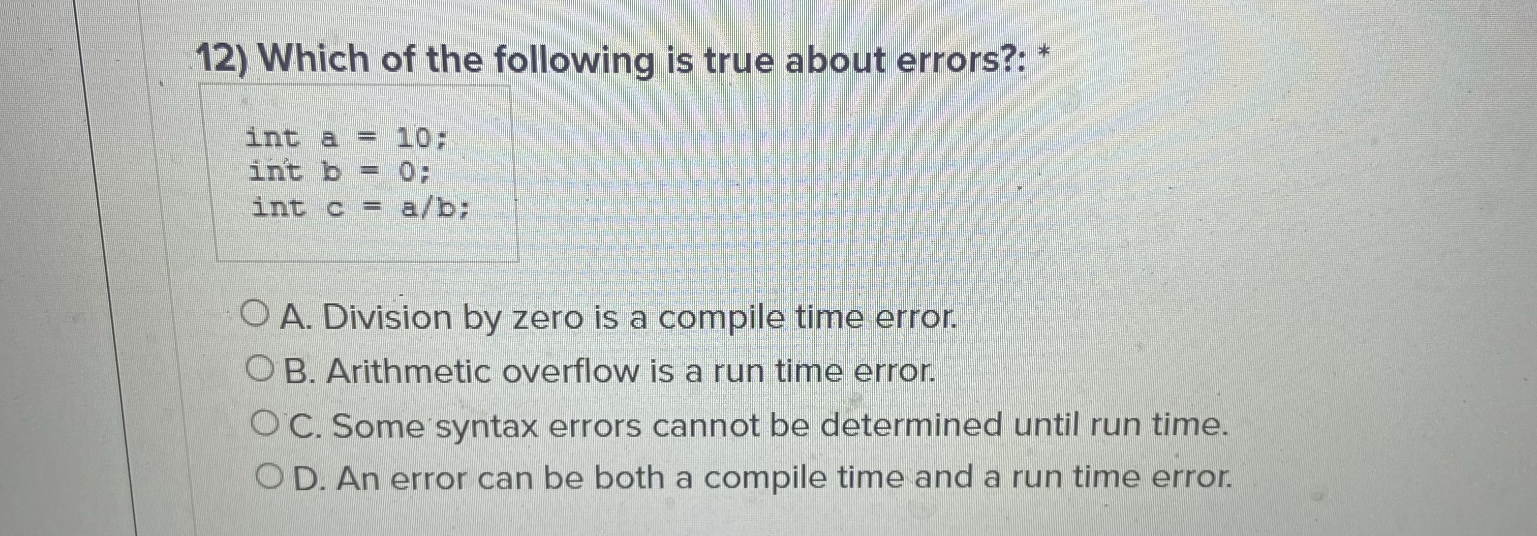 How to solve Which of the following is true about