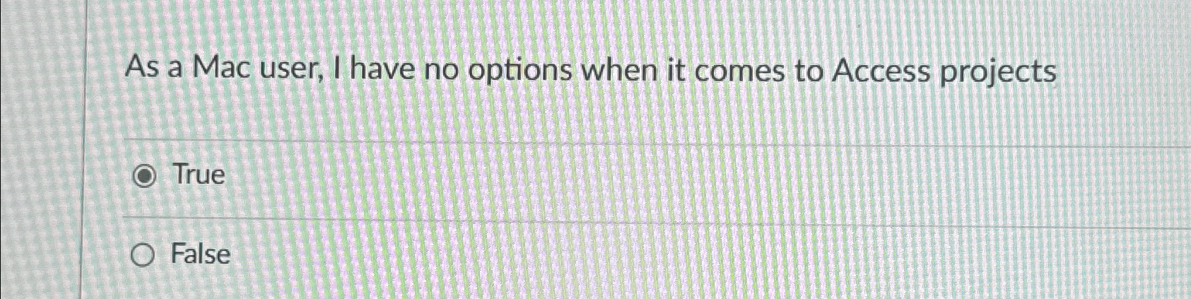 As a Mac user, I have no options when it comes to