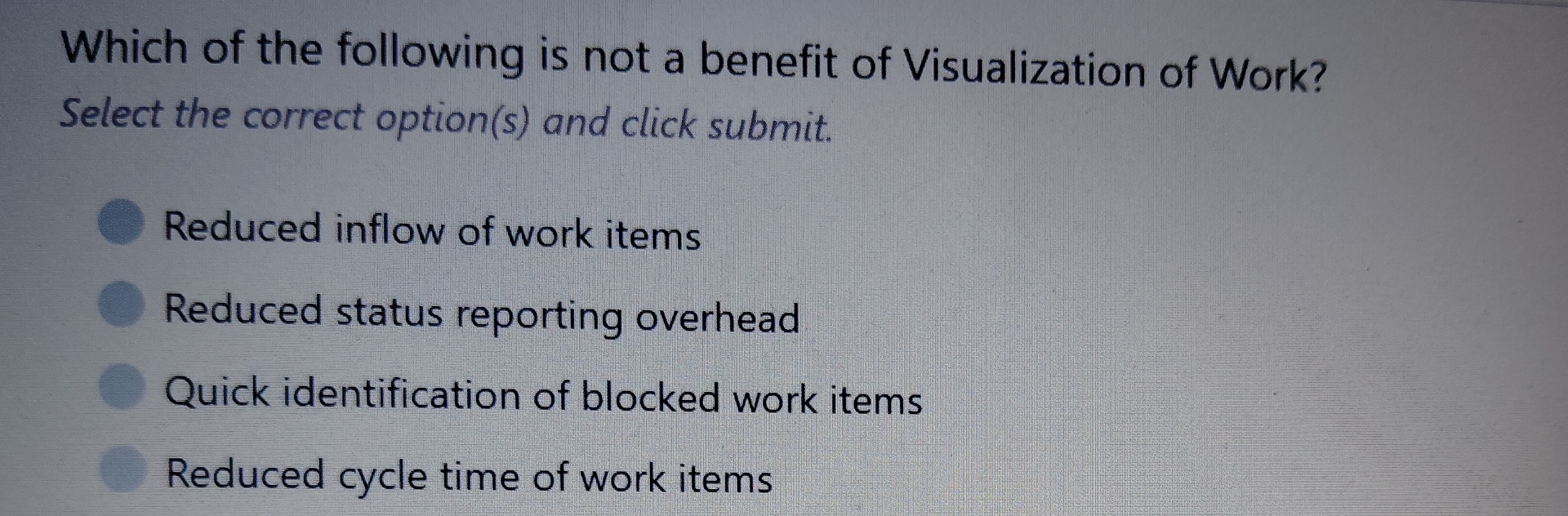 Which of the following is not a benefit of