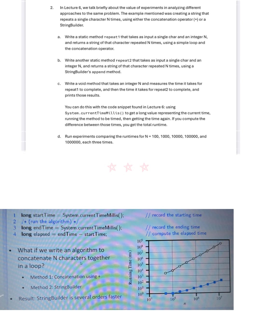 In Lecture 6 , we talk briefly about the value of