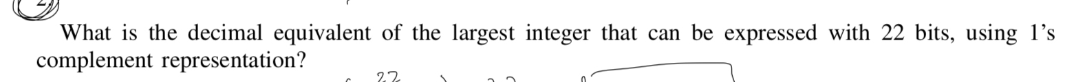 What is the decimal equivalent of the largest