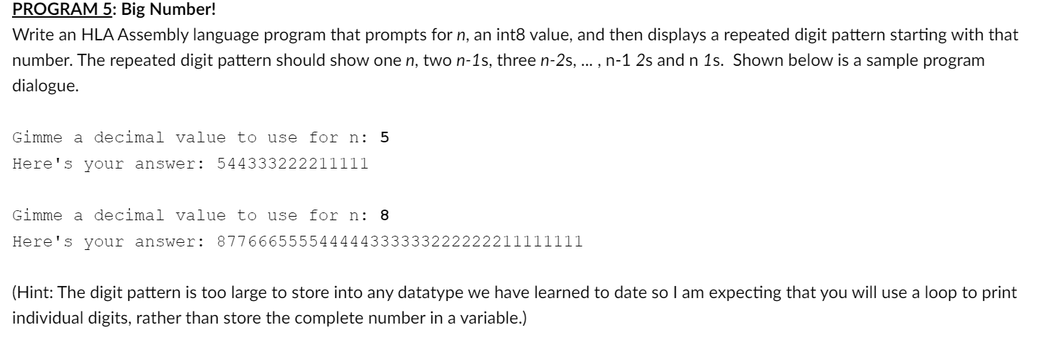 Here is my code: program bigNumber; #include ( "