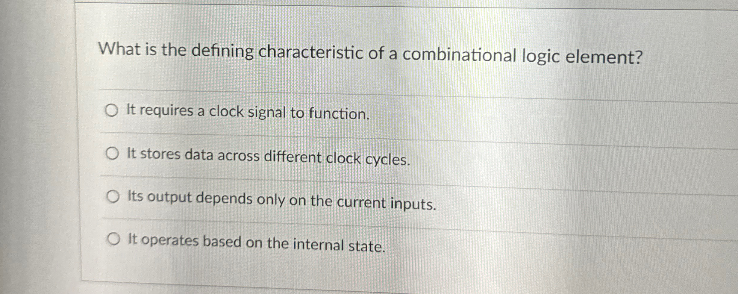 What is the defining characteristic of a