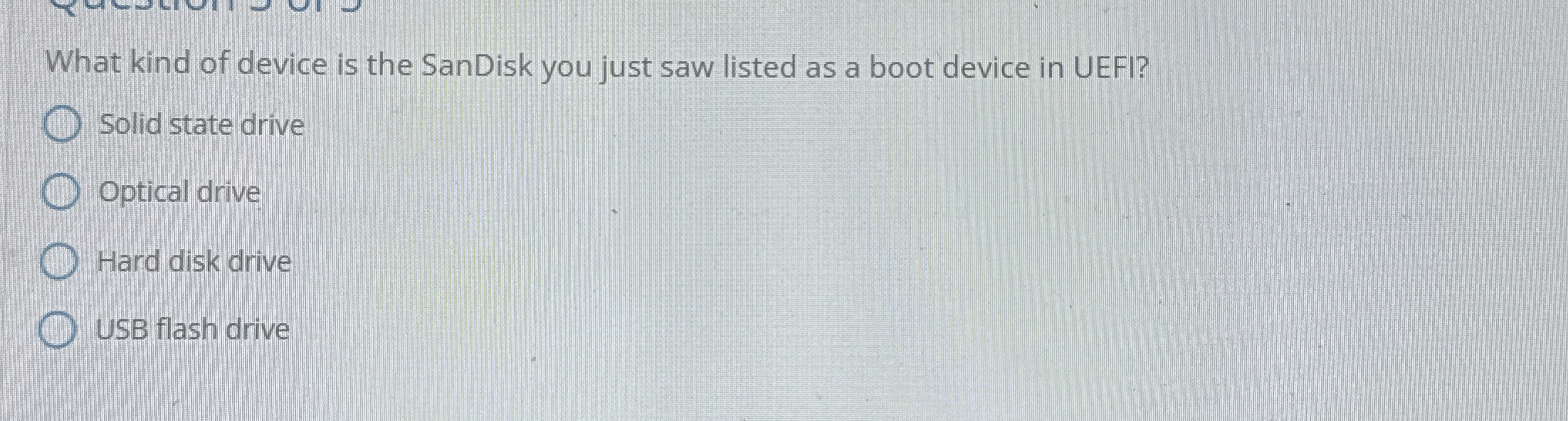 What kind of device is the SanDisk you just saw