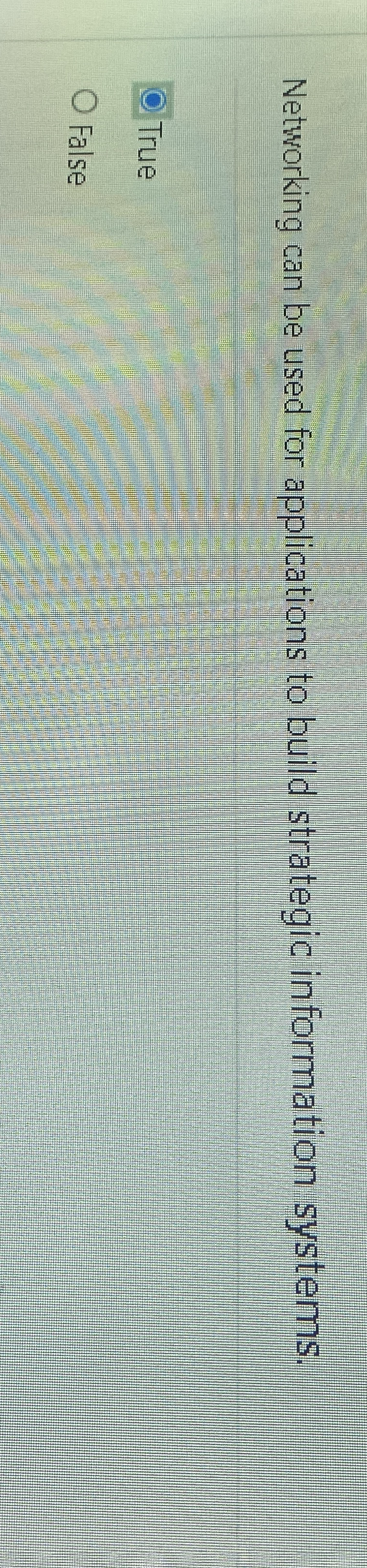 Networking can be used for applications to build