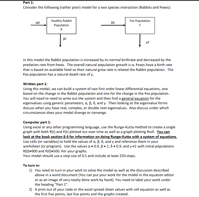 Part 1 : Consider the following ( rather poor )