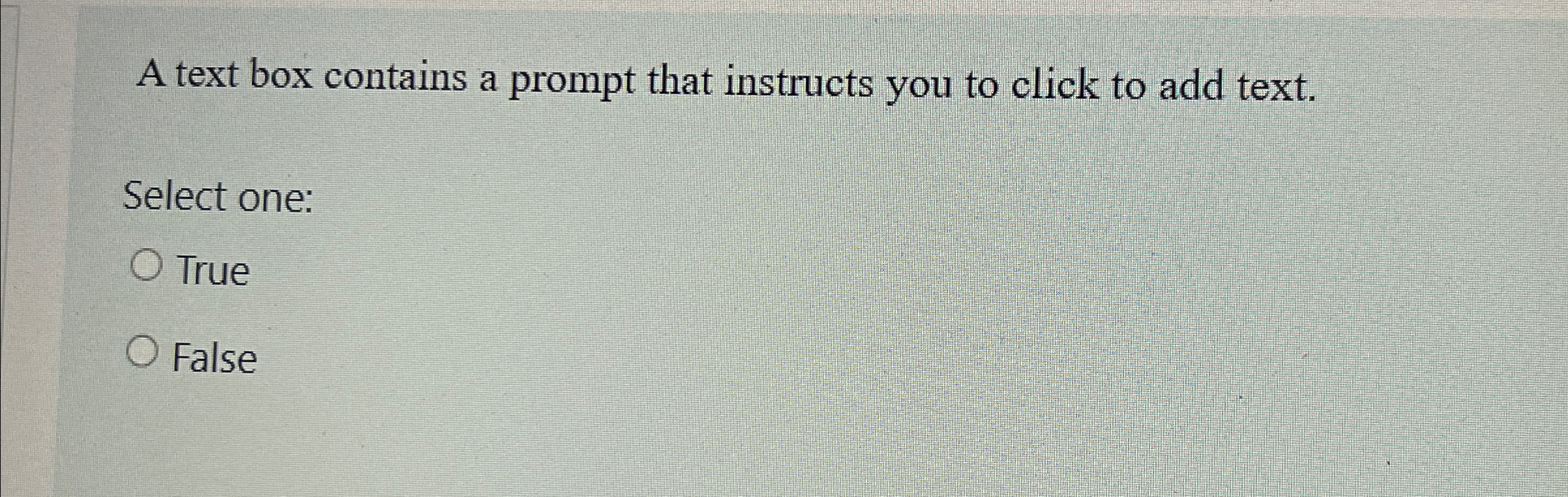 A text box contains a prompt that instructs you