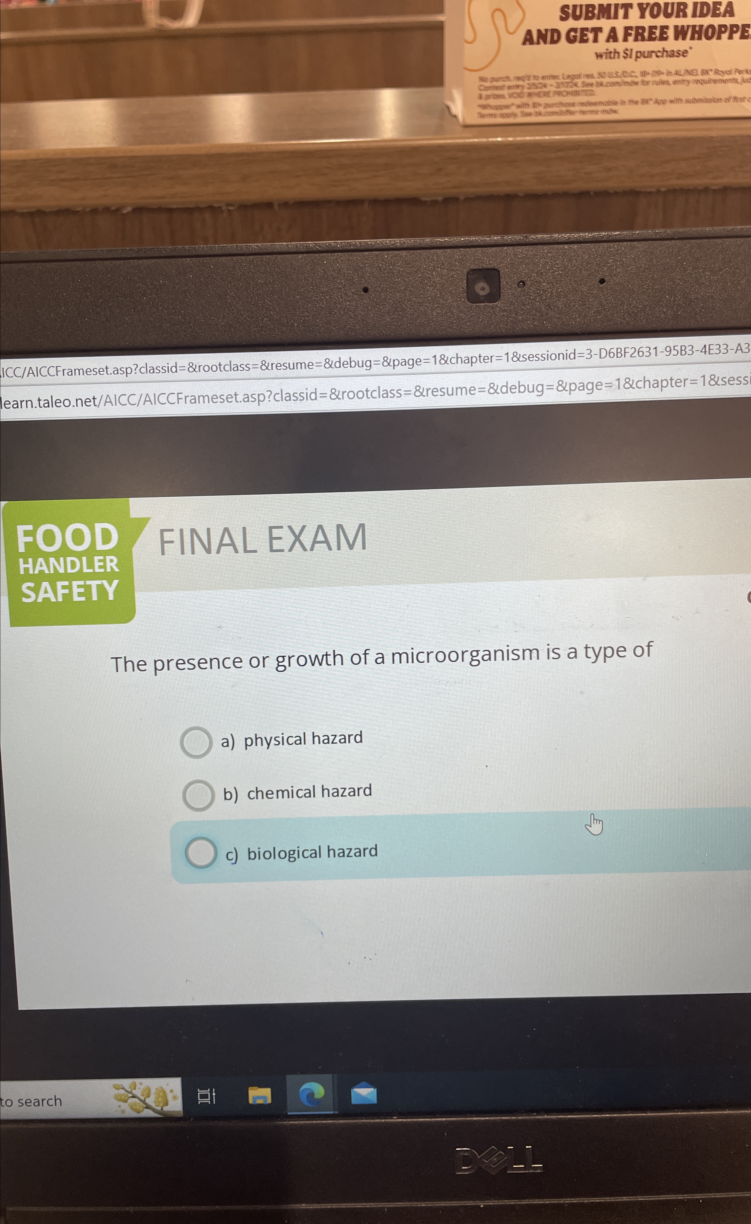 SUBMIT YOUR IDEA AND GET A FREE WHOPPE with SI