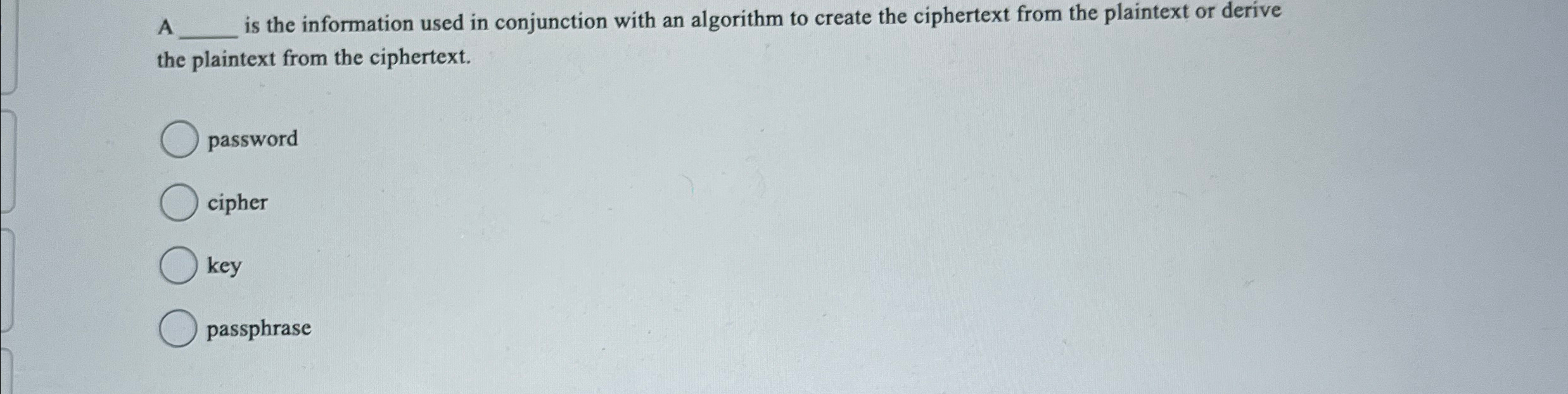 A q , is the information used in conjunction with