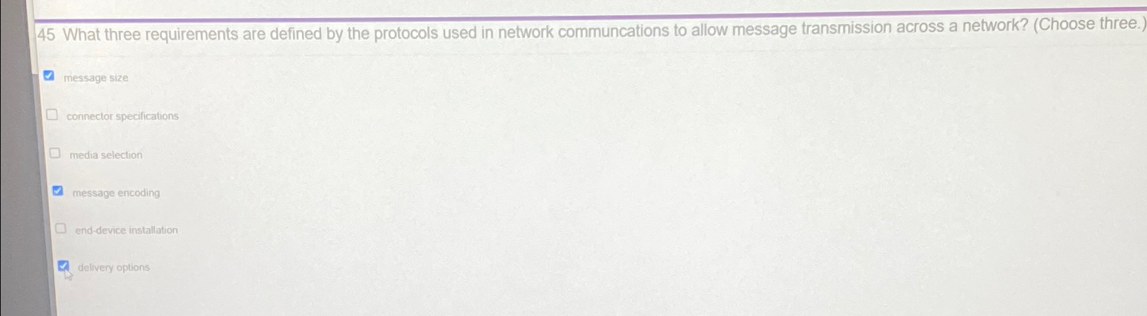 4 5 What three requirements are defined by the