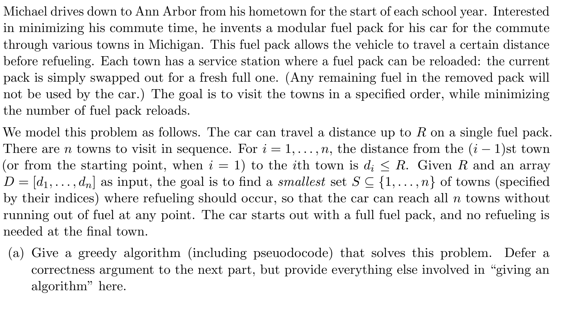 Michael drives down to Ann Arbor from his