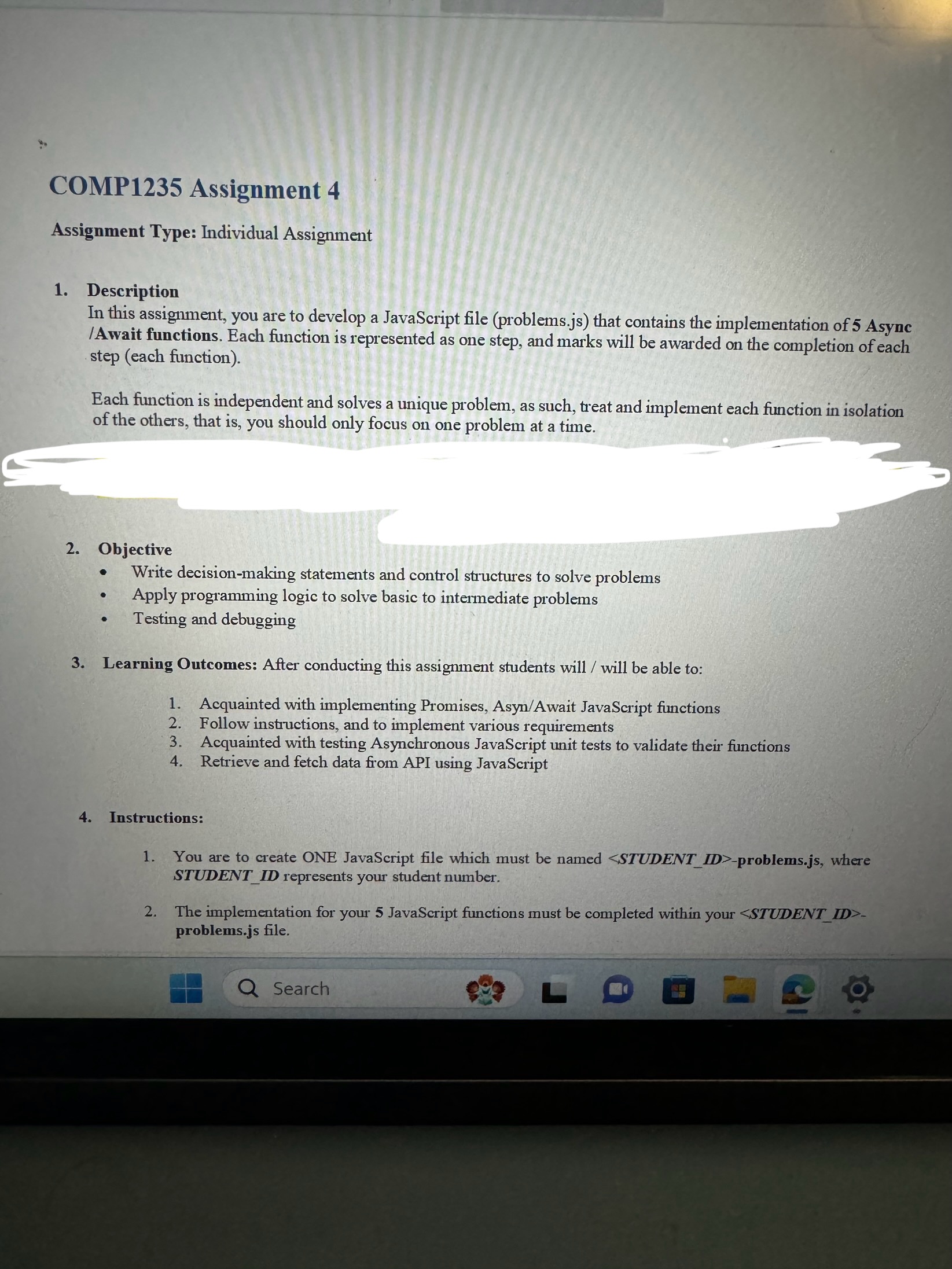 COMP 1 2 3 5 Assignment 4 Assignment Type: