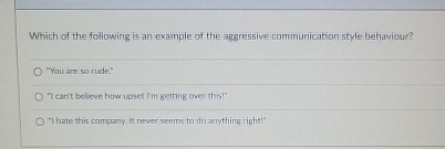 Which of the following is an example of the