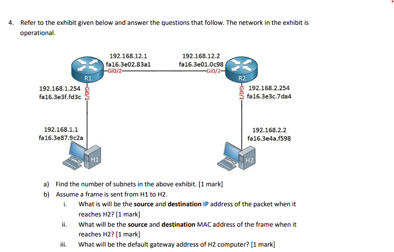 a ) Write static routes [ commands ] tor router A