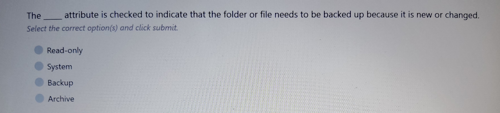 The q , attribute is checked to indicate that the
