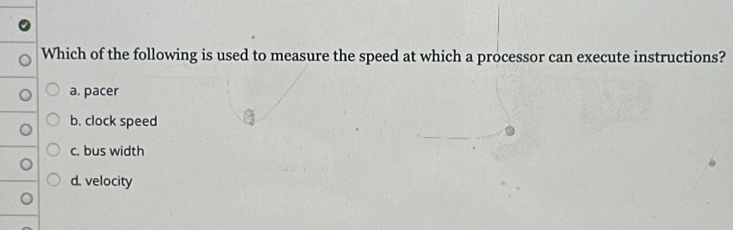 Which of the following is used to measure the