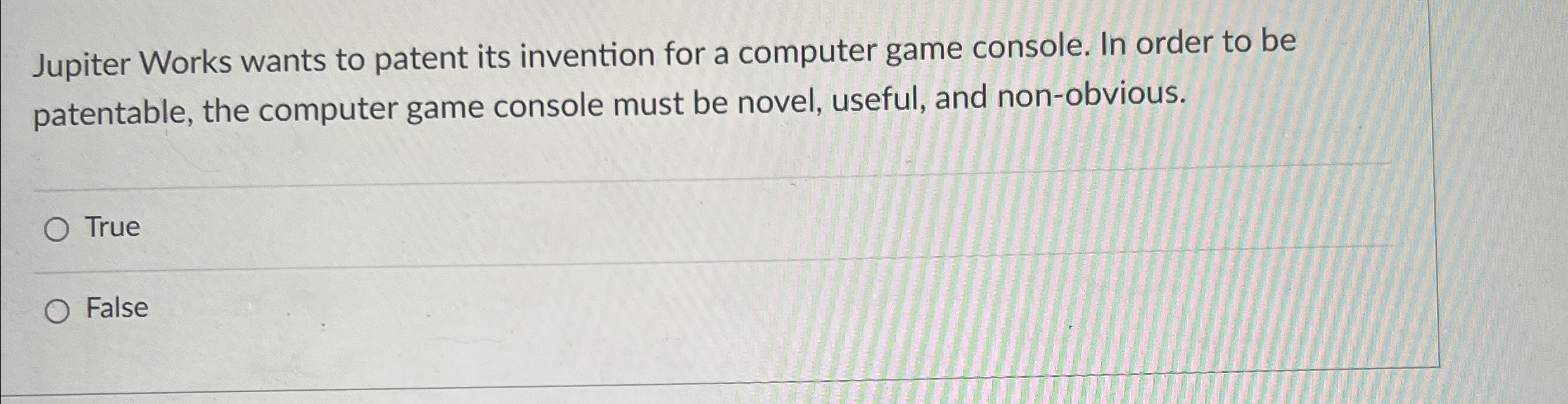 Jupiter Works wants to patent its invention for a