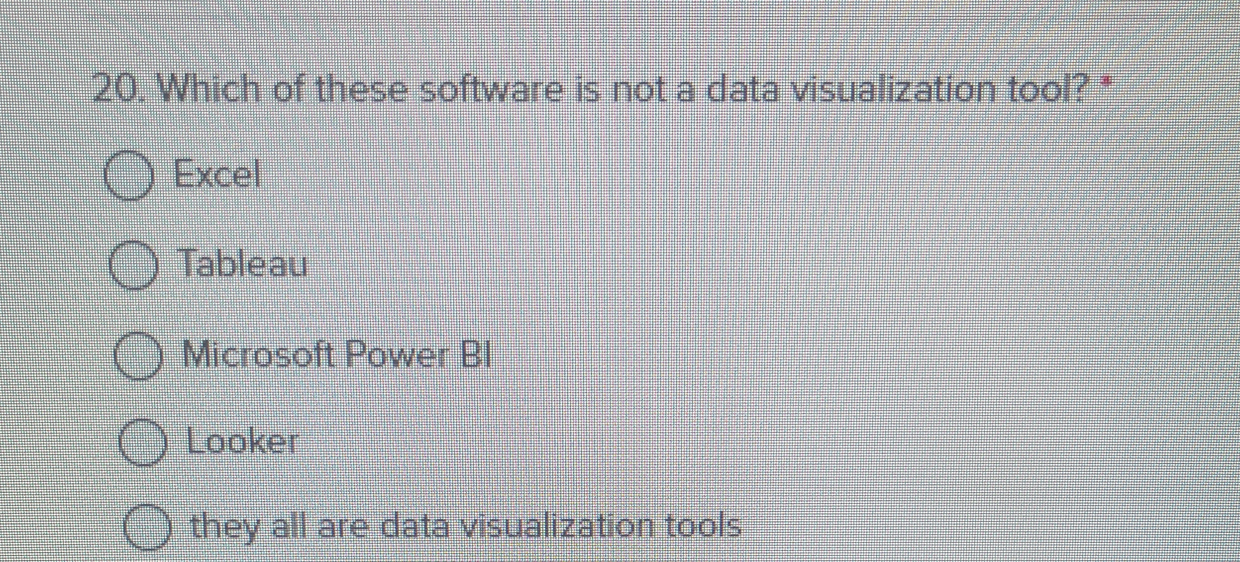 Which of these software is not a data