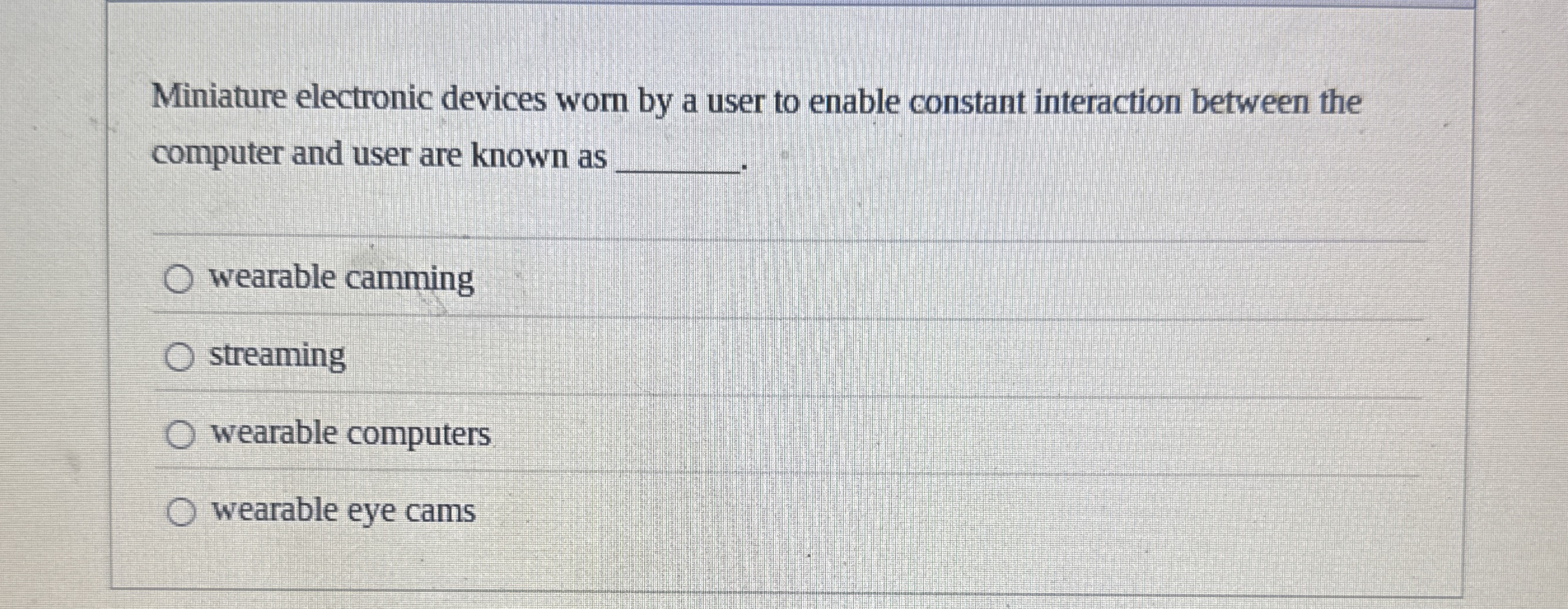 Miniature electronic devices worn by a user to