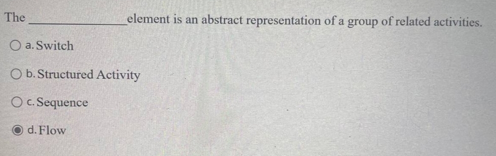 The element is an abstract representation of a