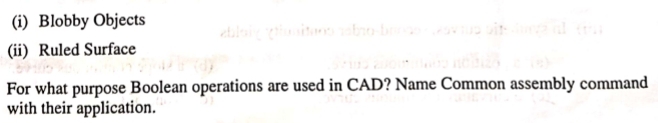 For what purpose Boolean operations are used in