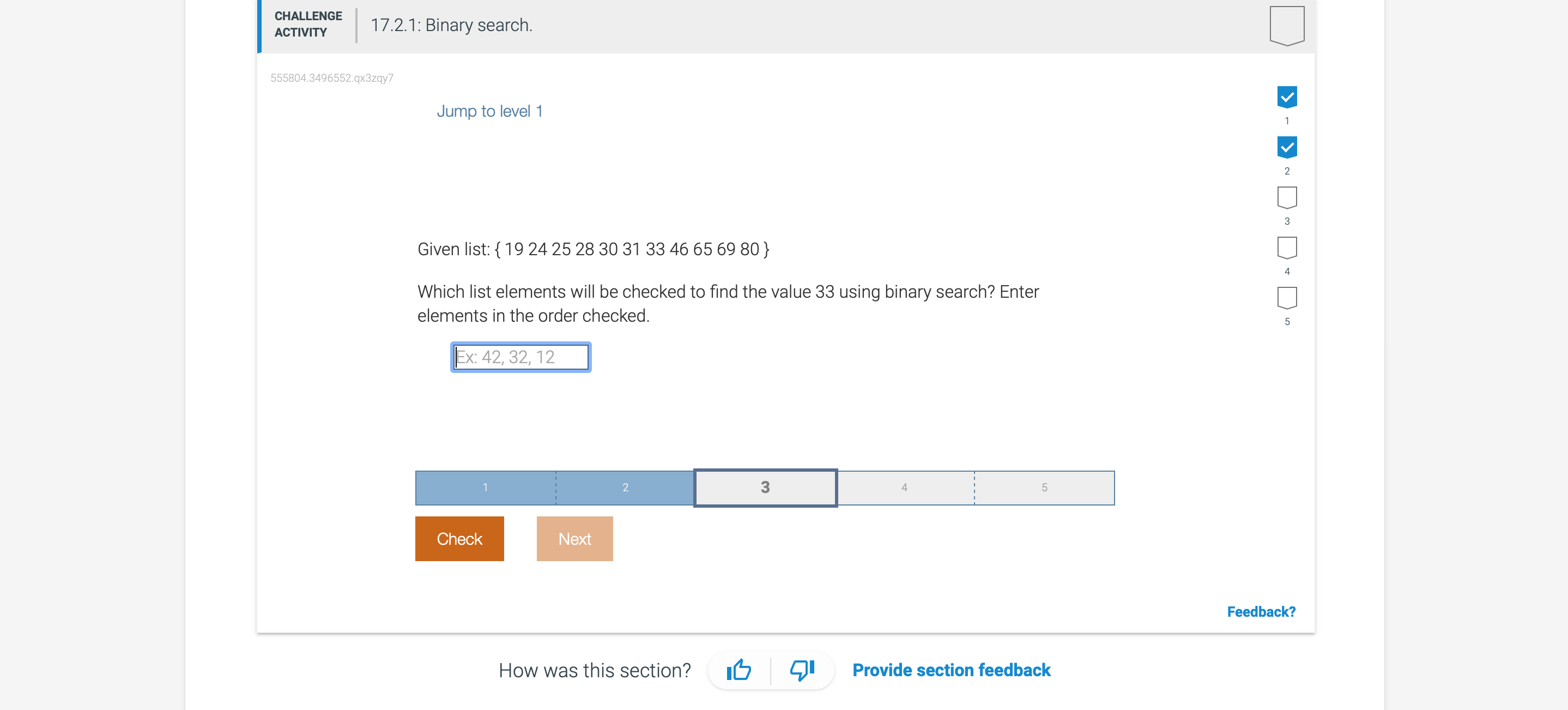 Jump to level 1 ( Please Help with the correct