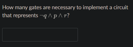 How many gates are necessary to implement a