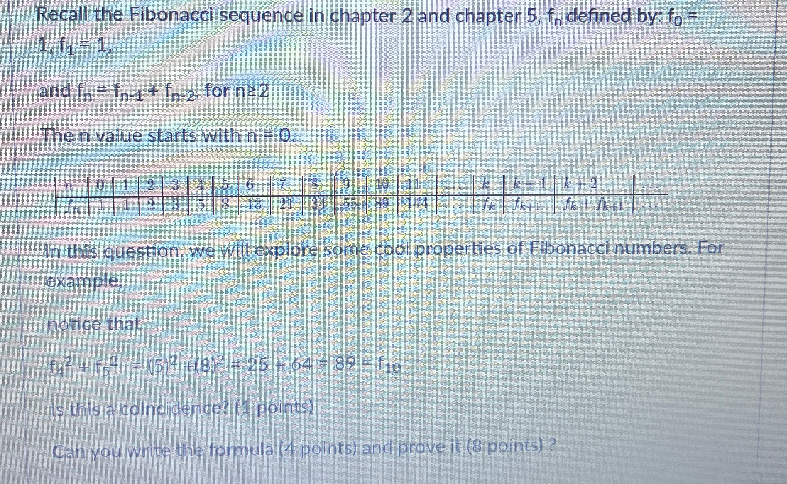 Recall the Fibonacci sequence in chapter 2 and