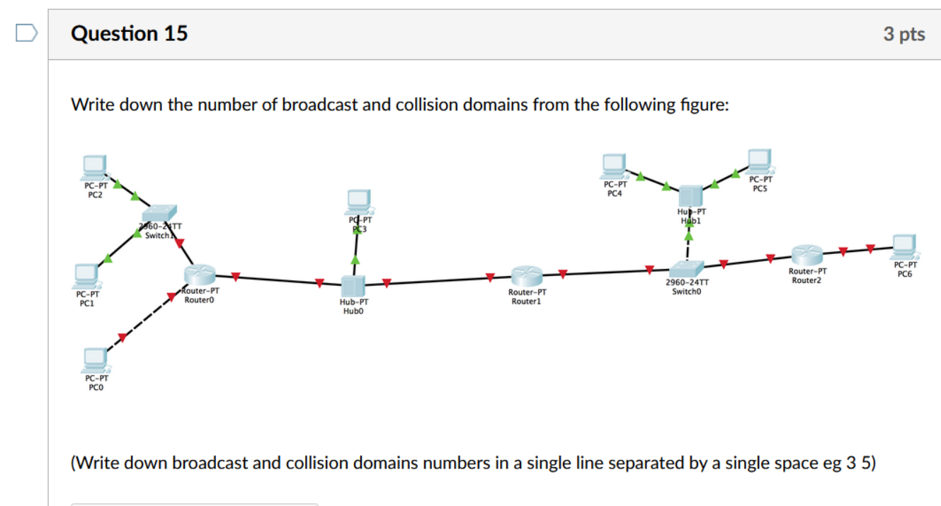 Question 1 5 Write down the number of broadcast
