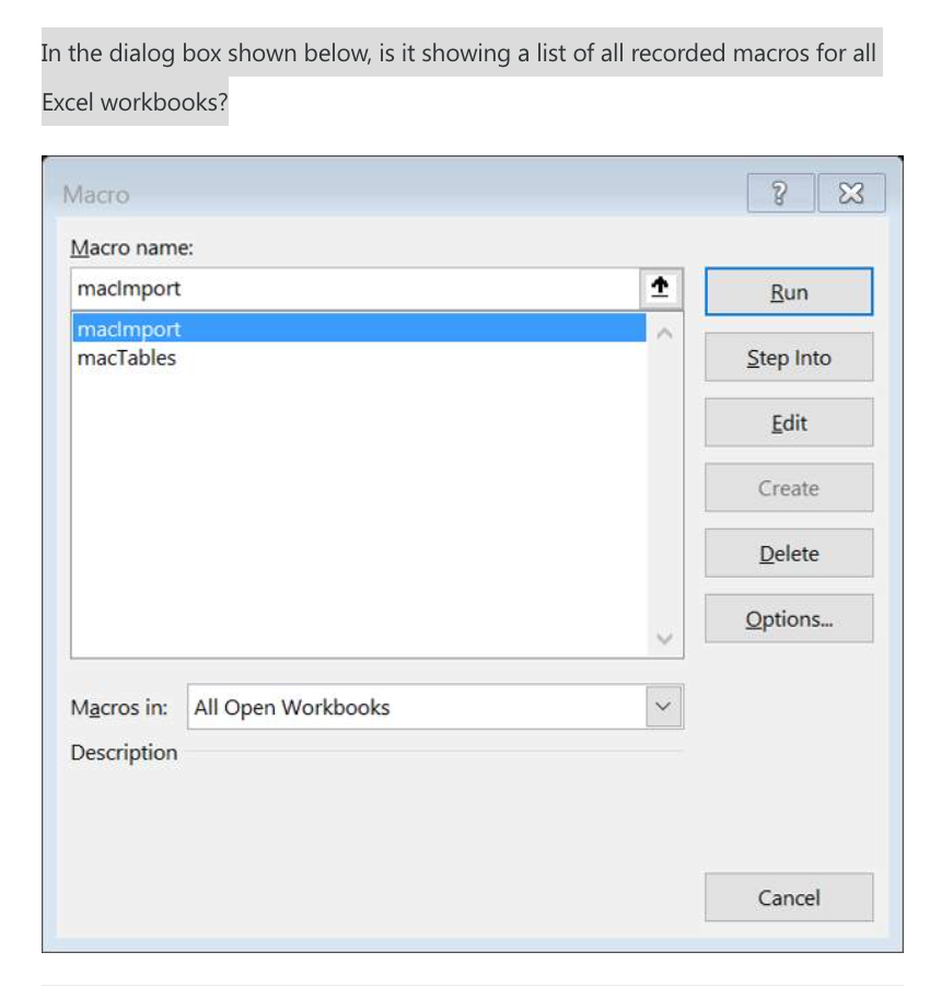 In the dialog box shown below, is it showing a