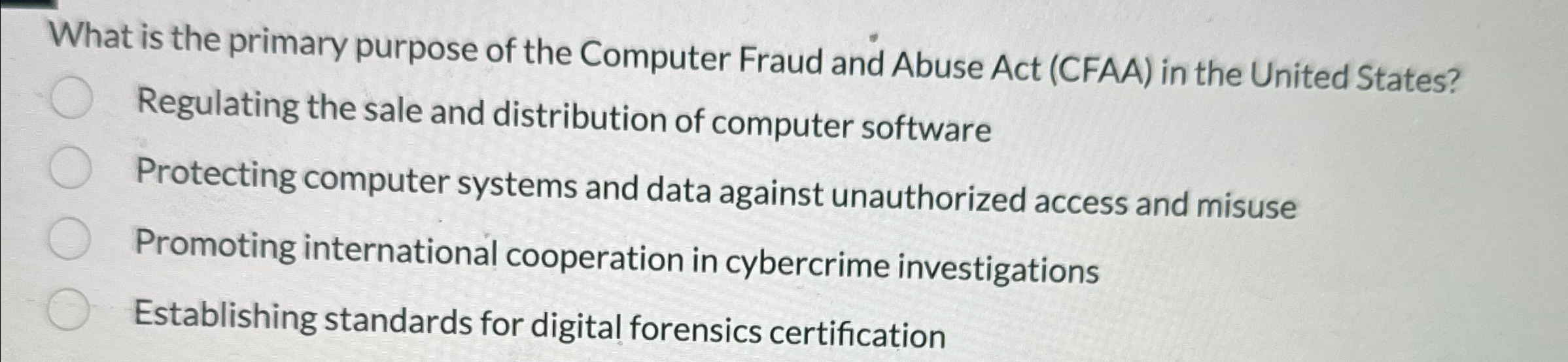What is the primary purpose of the Computer Fraud