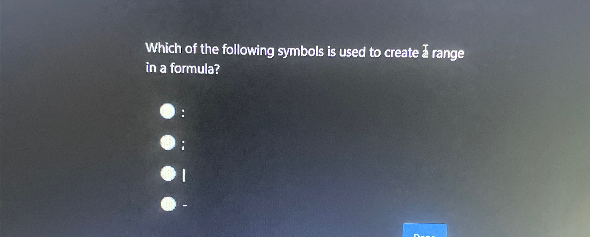 Which of the following symbols is used to create