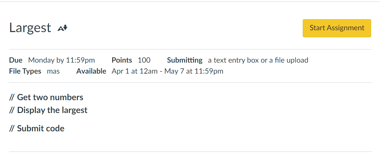 Need code to be in Marie.js Assembly code: Not