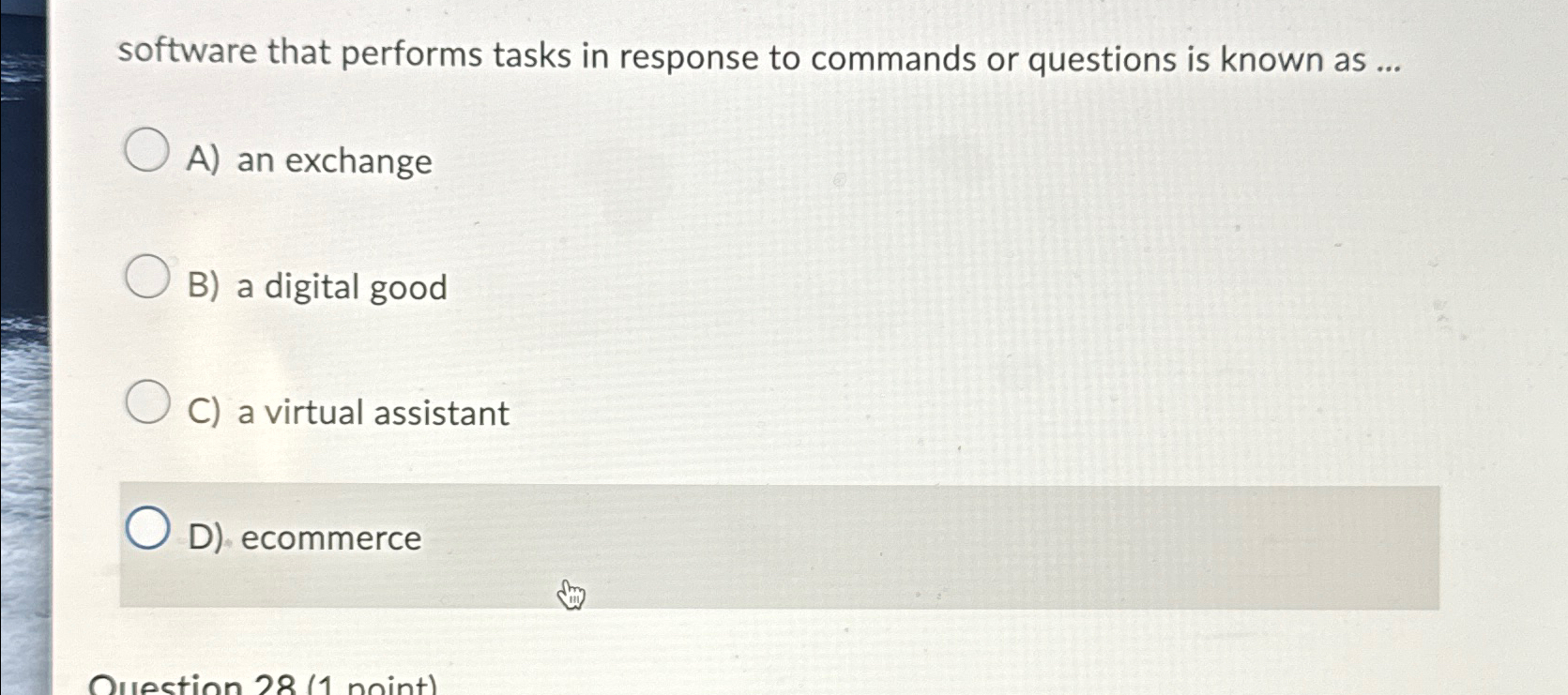 software that performs tasks in response to