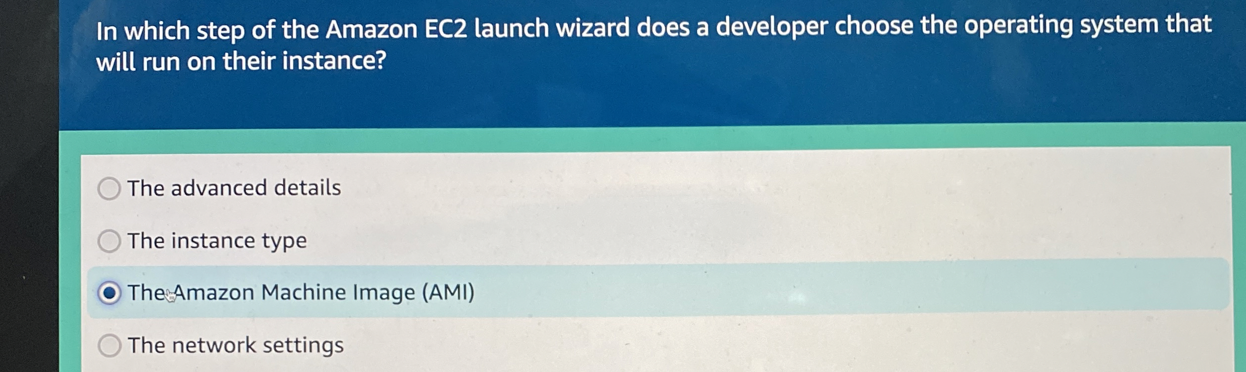 In which step of the Amazon EC 2 launch wizard