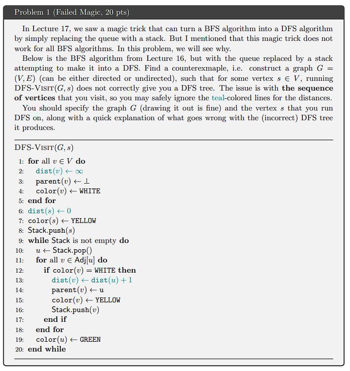 In Lecture 1 7 , we saw a magic trick that can