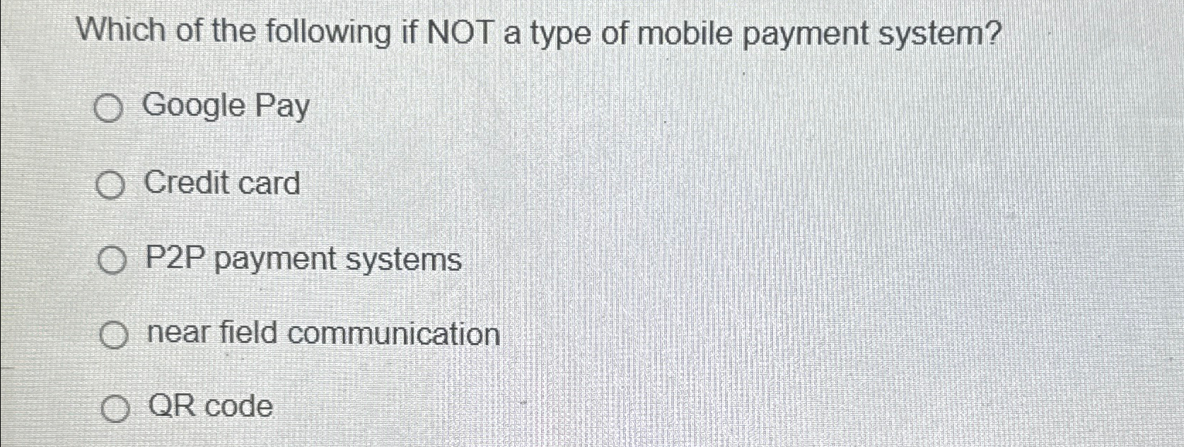 Which of the following if NOT a type of mobile