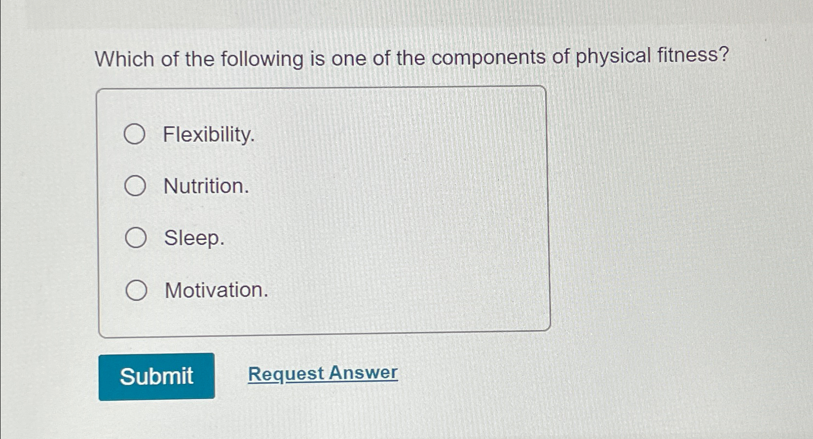 Which of the following is one of the components