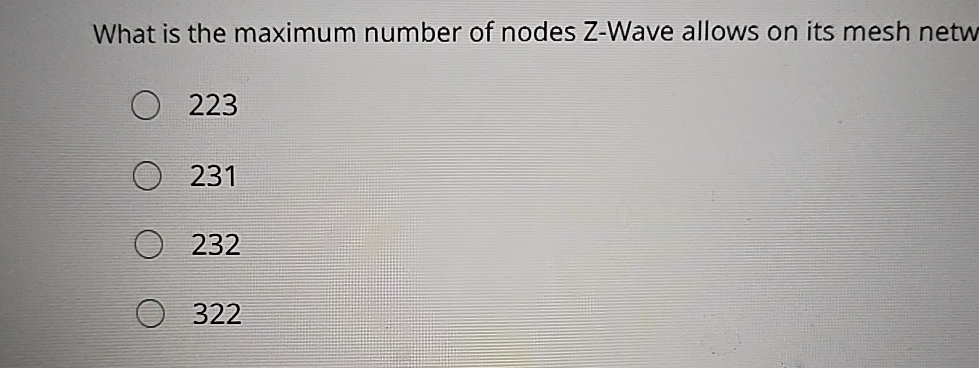 What is the maximum number of nodes Z - Wave