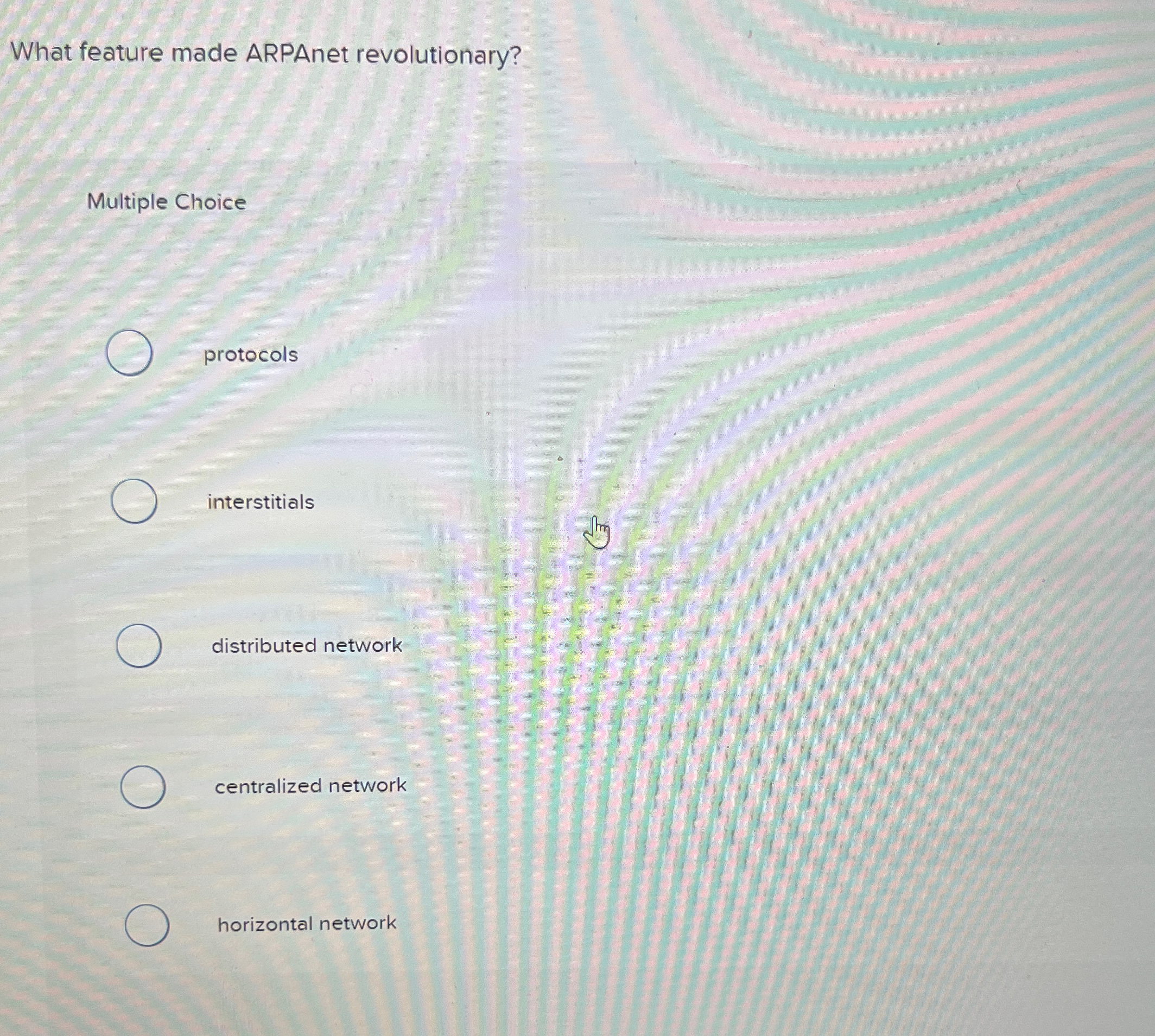 What feature made ARPAnet revolutionary? Multiple