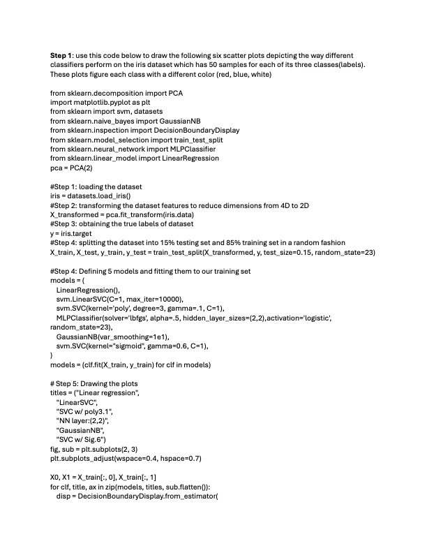 Use the following image as ar refernce to do