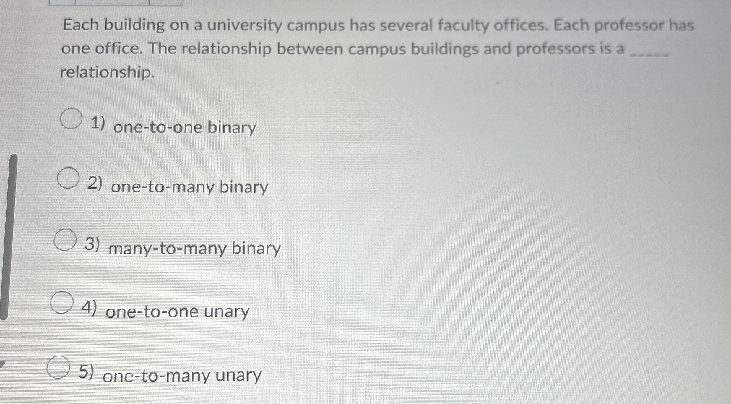 Each building on a university campus has several