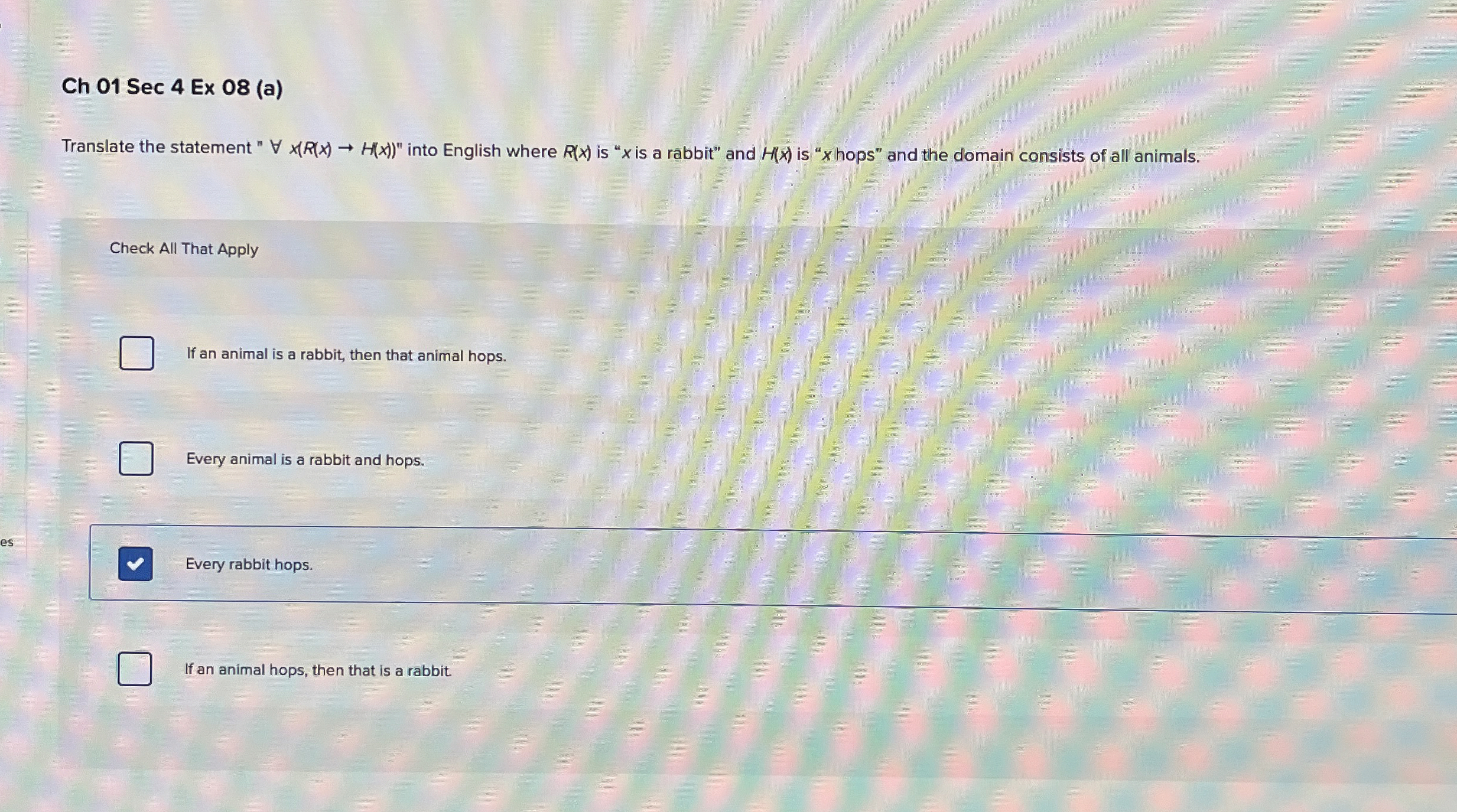 Ch 0 1 Sec 4 Ex 0 8 ( a ) Check All That Apply If