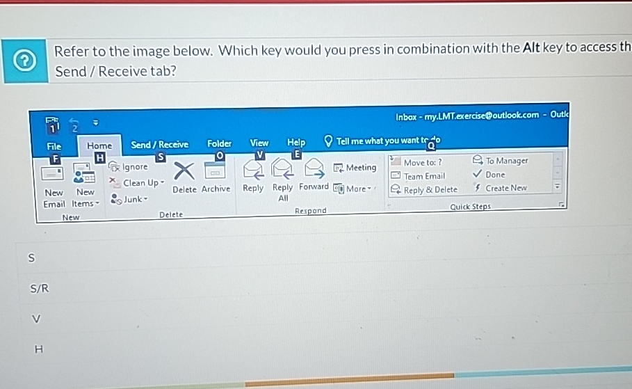 Refer to the image below. Which key would you