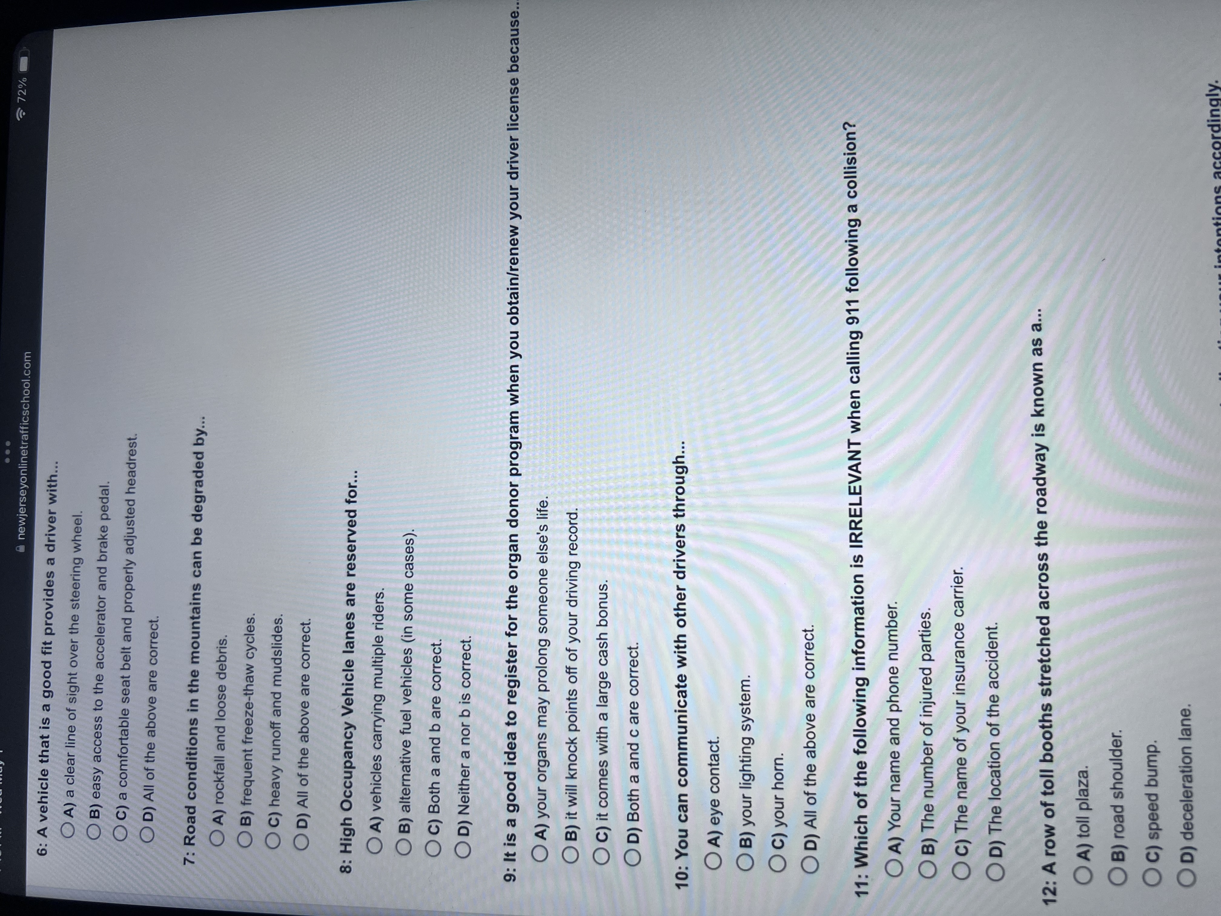 6 : A vehicle that is a good fit provides a