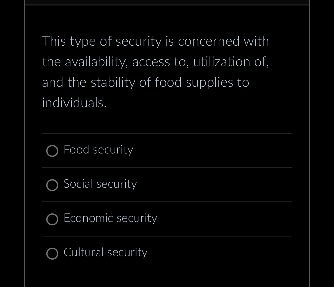 This type of security is concerned with the