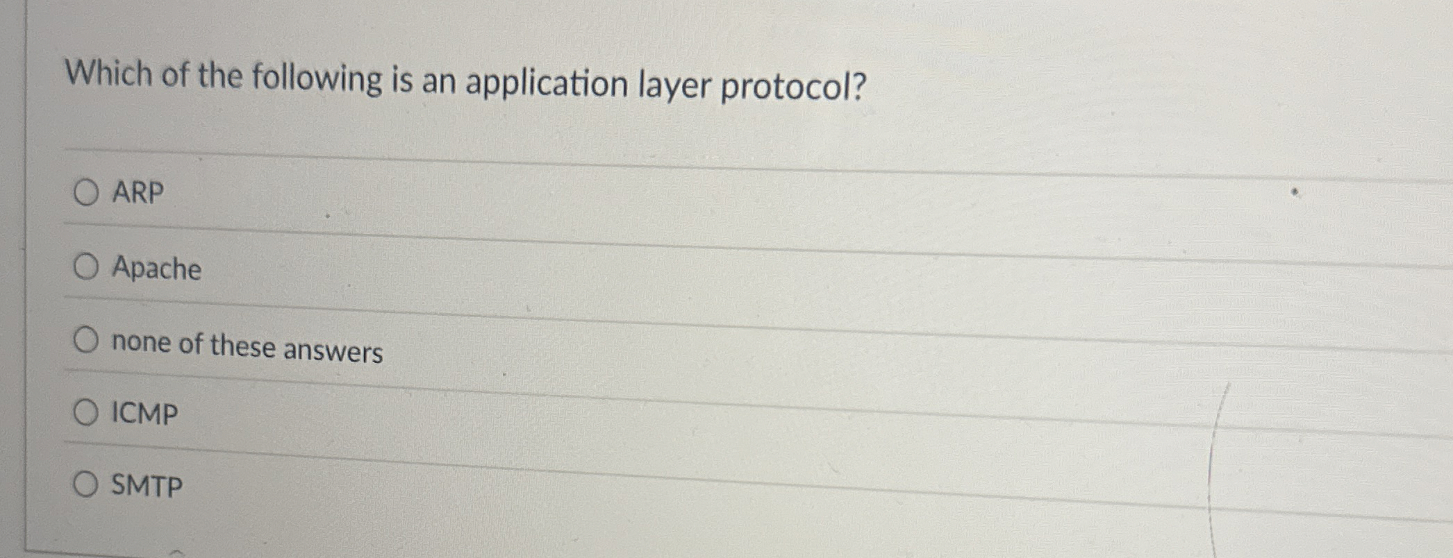 Which of the following is an application layer